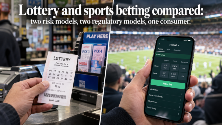 Lottery and Sports Betting Compared: Two Risk Models, Two Regulatory Models, One
Consumer